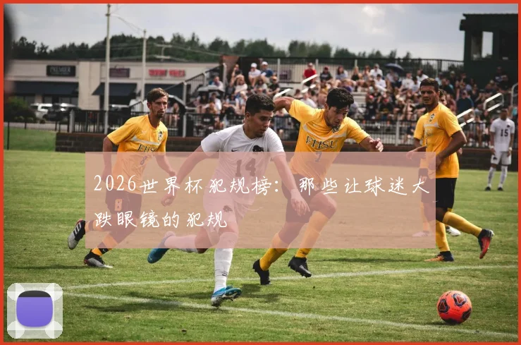 2026世界杯犯规榜:那些让球迷大跌眼镜的犯规